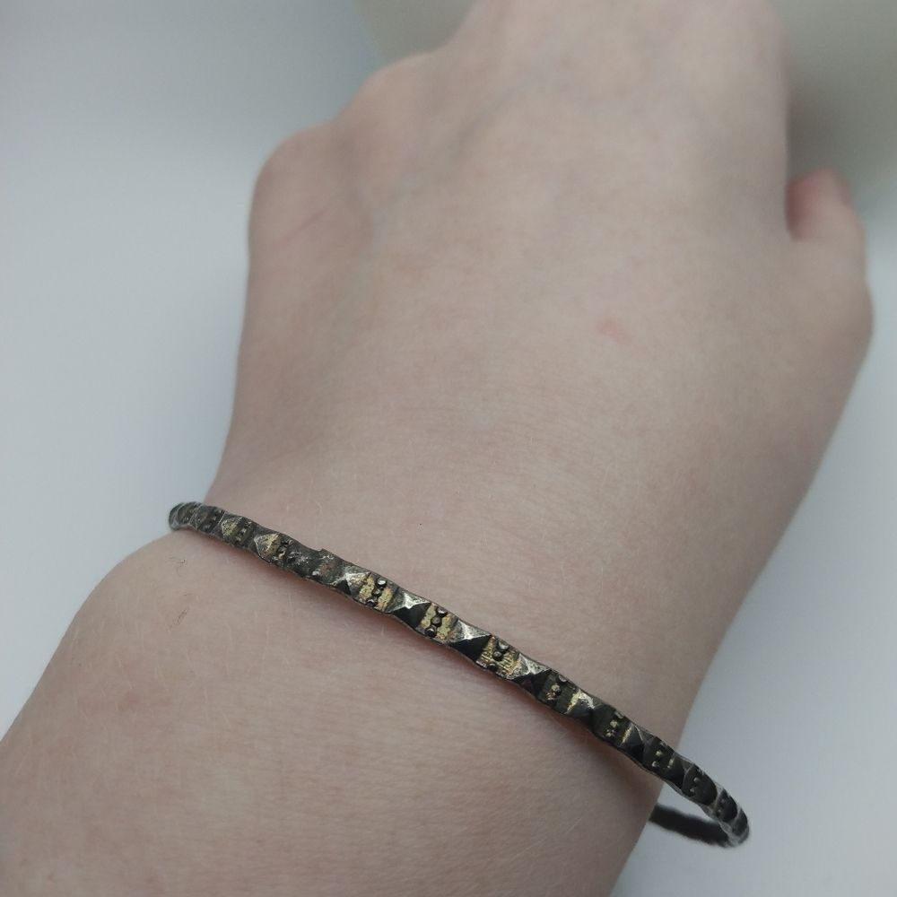 Arabic raised scroll bracelet‎ bangle - Picture 2 of 2
